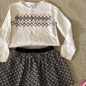 Sonoma brand, size 4, skirt and sweater.